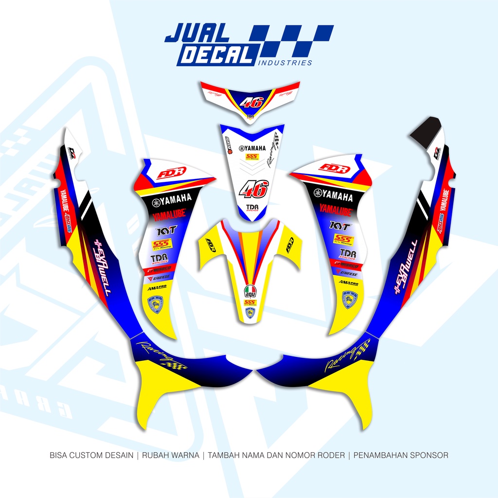 Jual Stiker Jupiter Z Burhan Road Race Variasi Decal Full Body Striping