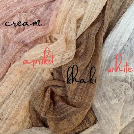 Langsung Atc [ BISA COD ]  KARDIGAN BRUKAT MOTIF BUNGA / LONG CARDI OUTER BROKAT IMPORT / OUTER LACE