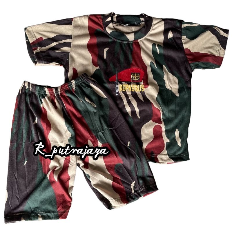 KAOS loreng anak TNI/kaos loreng kopassus anak murah /kaos loreng anak terbaru