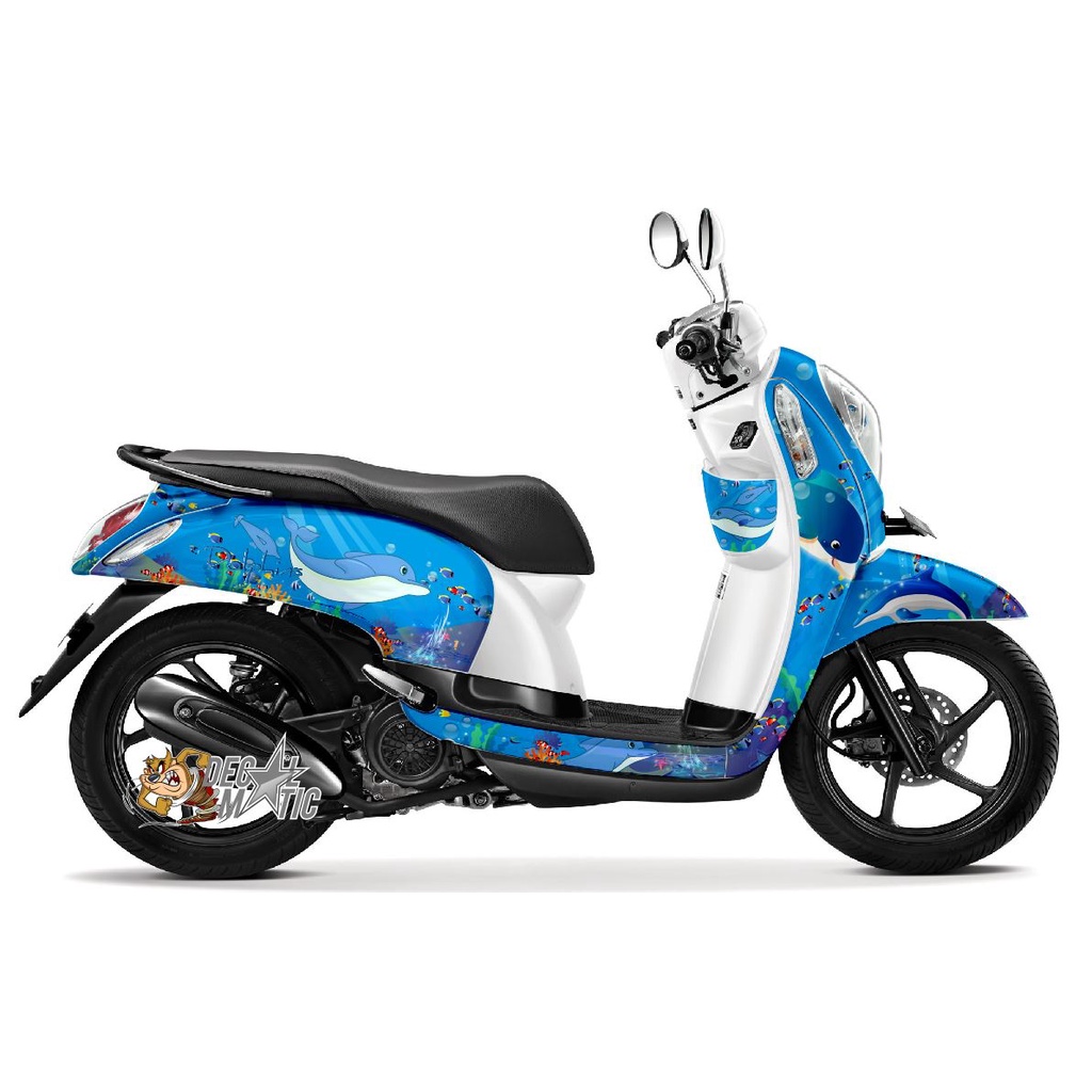 Decal Scoopy Full Body Sticker dekal 2012 2013 2014 2015 2016 scopy Dolphin
