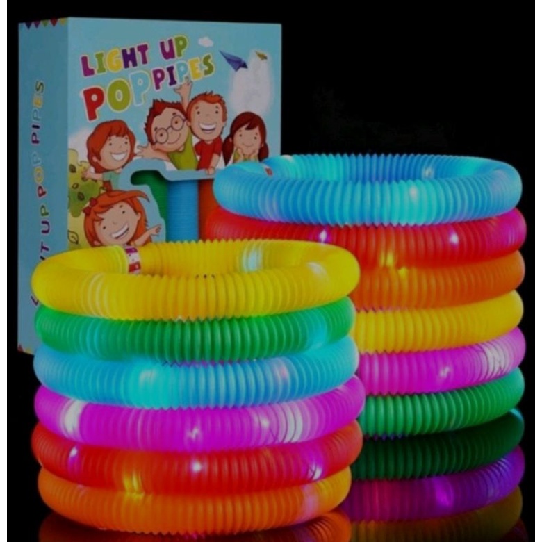 [MAINAN] Pop Tubes LED || Stick Light || Spring Light || Pop Tubes Viral || Pop Tubes Menyala || Pop