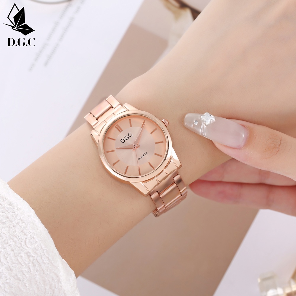 ✨DGC✨Jam Tangan Pasangan Fashion Pria Wanita Jam Tangan Murah Wanita Gelang Jam Tangan Pasangan C100