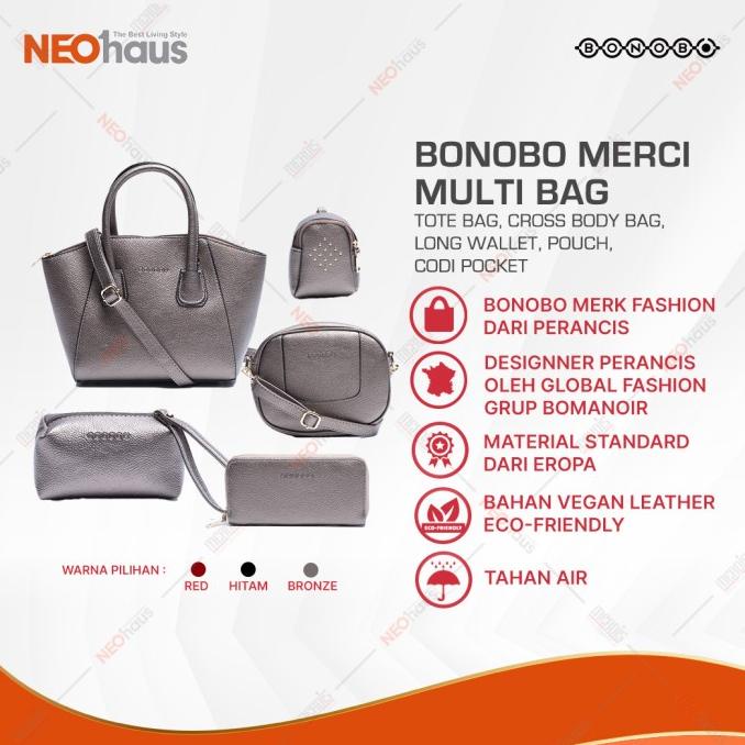 [COD] BONOBO French Bag 6Pcs / Tas Wanita Prancis LIMITED EDITION Kode 772