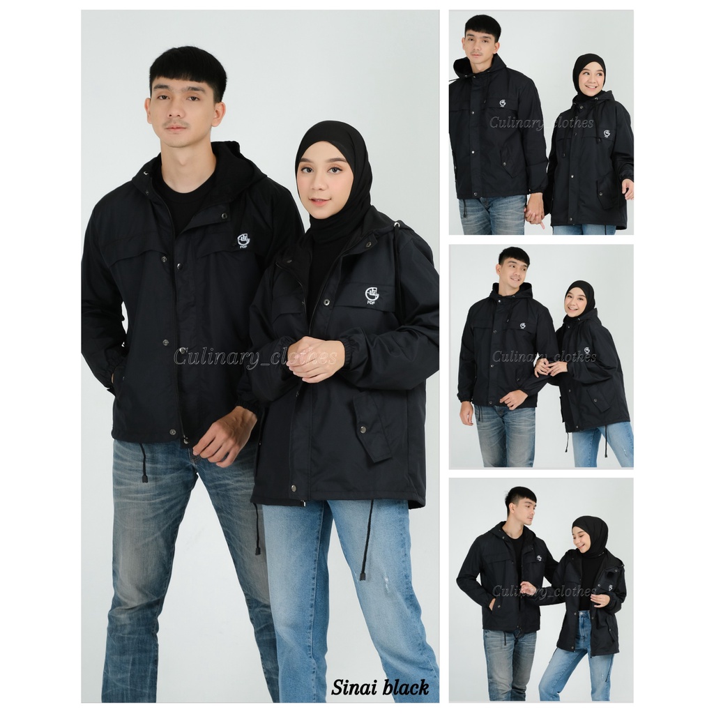 Jaket Pria Parasut Jumbo Waterproof Original FCF Size M L XL XXL / Jaket Gunung Pria Waterproof FCF