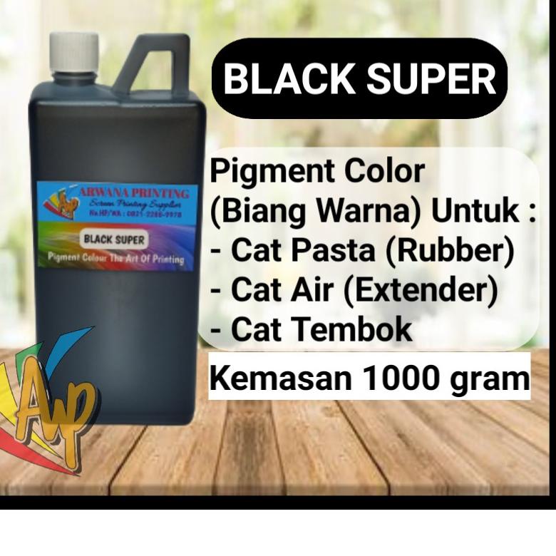 

Promo Biang Warna Sablon Hitam Pigment Black Super 1kg 향