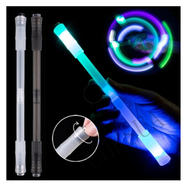 2022 Pen Fidget Spinner LED Bahan Plastik Flexible Untuk Anak / Dewasa