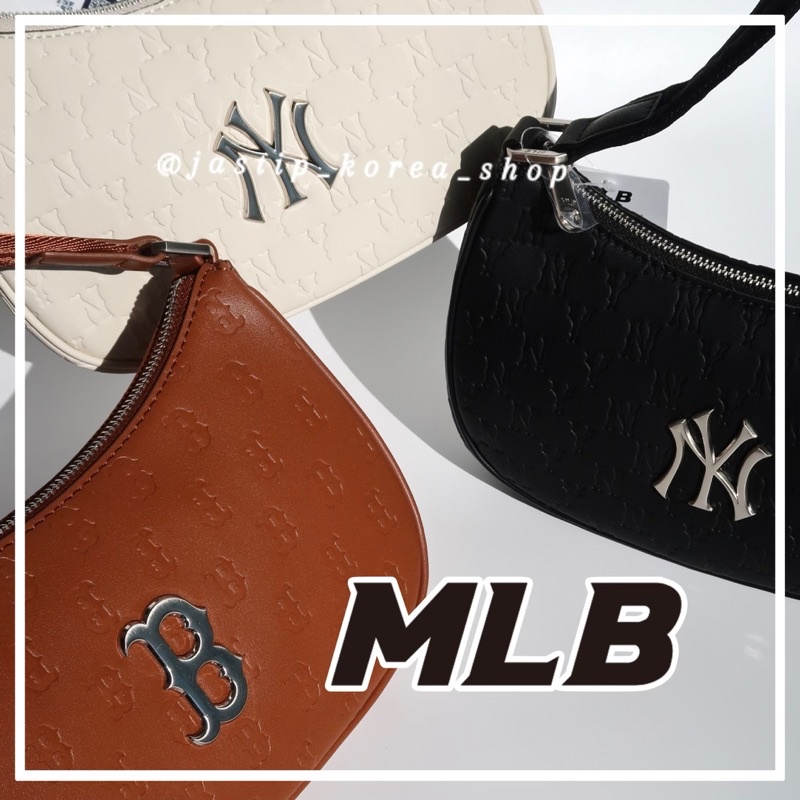 MLB Embo Hobo Bag Korea ORI 100%