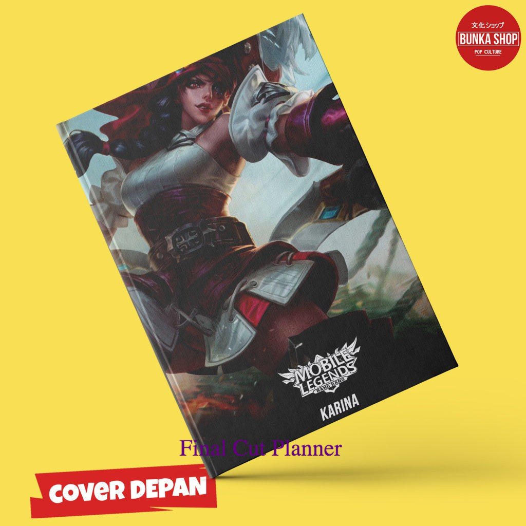 

Note Book Game Mobile Legends Karina Hardcover A5 Buku Catatan Buku Tulis Murah .