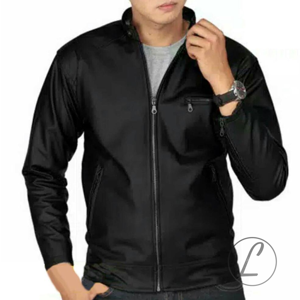 TERBARU Delaris Jaket Kulit Pria Classic Style Viena Leather