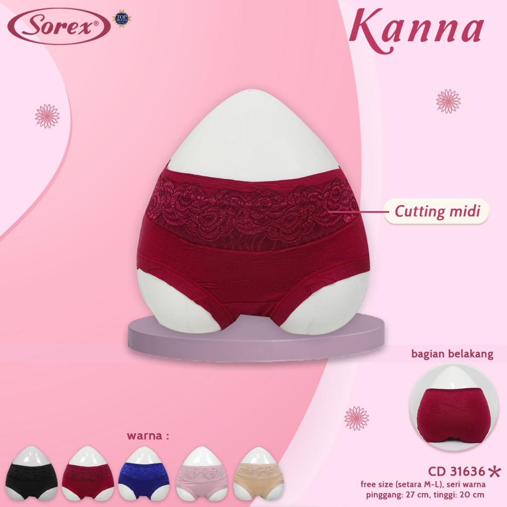 Celana Dalam Wanita Sorex Midi 31636 Renda