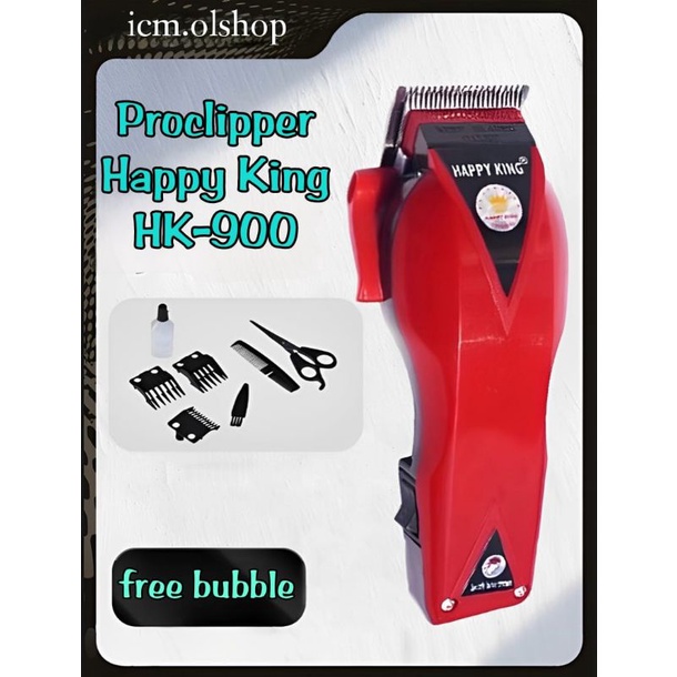 Alat Cukur Rambut HK-900 / Mesin Cukur Rambut 1 Set / Happy King Proclipper HK-900⭐ ICM ⭐