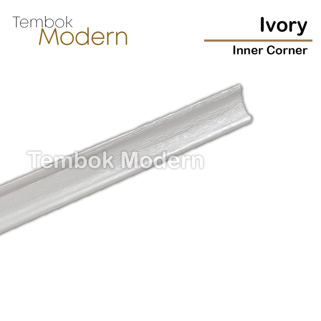 LIST SIKU Inner Corner Ivory for Wall Panel WPC PANJANG 280 CM