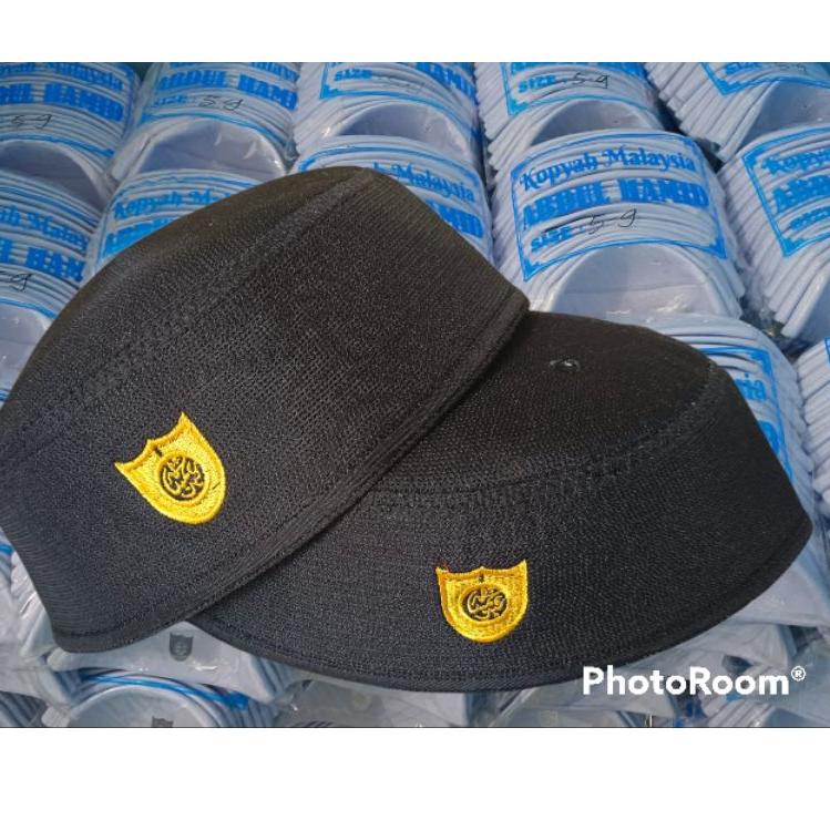 Peci Kopyah Malaysia Hitam KOPYAH HAJI ALAY [NO.18Oc22c]