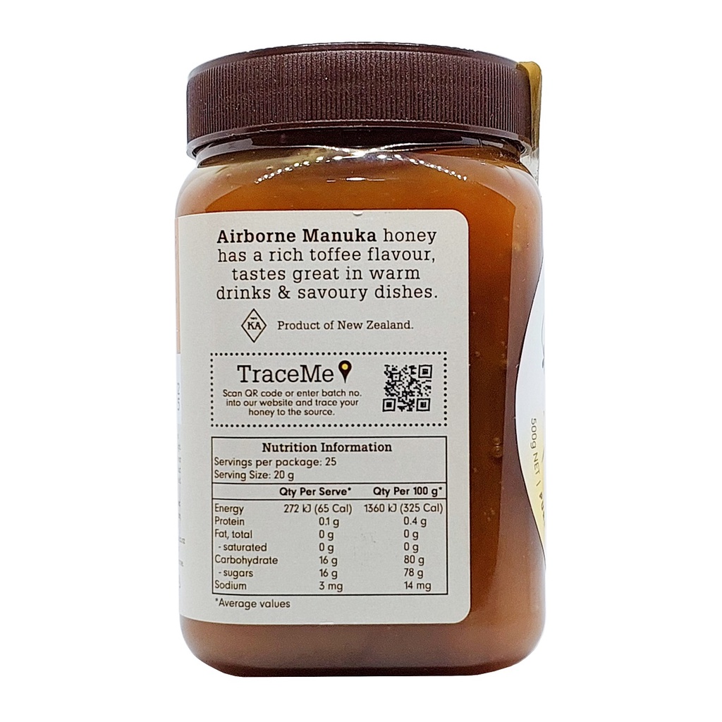 Airborne Manuka Honey Guardians Madu New Zealand Murni