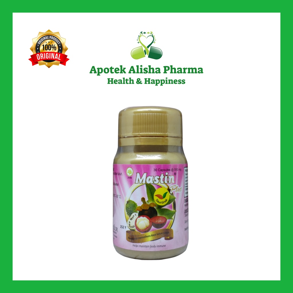 Mastin Plus Kapsul Borobudur Botol 30/60/100kapsul-Ekstrak Kulit Manggis+Daun Sirsak