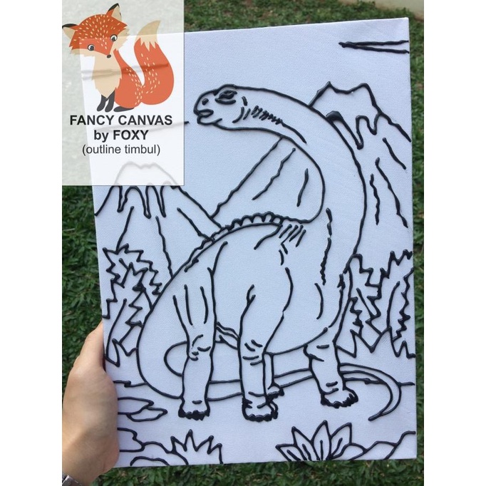 

kanvas lukis anak gambar DINOSAURUS 2