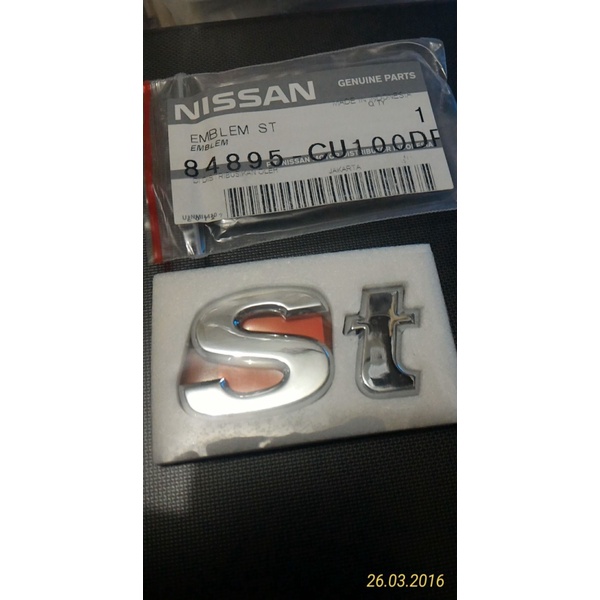 Emblem Bagasi Xtrail T30  ST  Original Genuine Part Limited