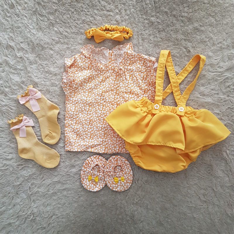 Baju Bayi Newborn Cutie overall bloomer