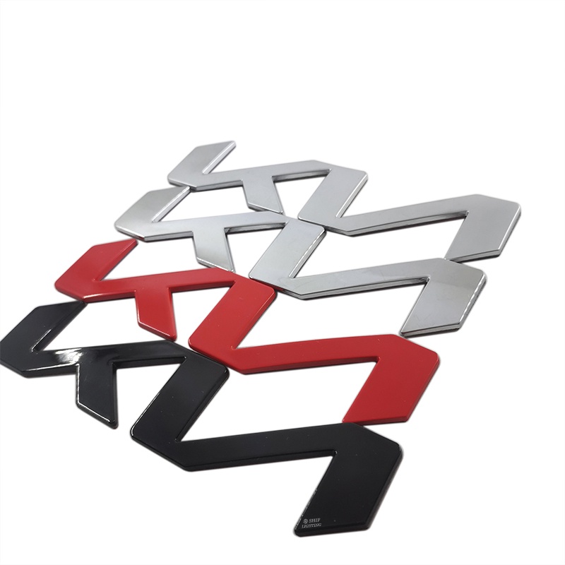 1pc Stiker Emblem / Badge Motif Tulisan KIA Bahan Metal Warna Hitam / Krom / Merah Untuk Bagasi Belakang Mobil