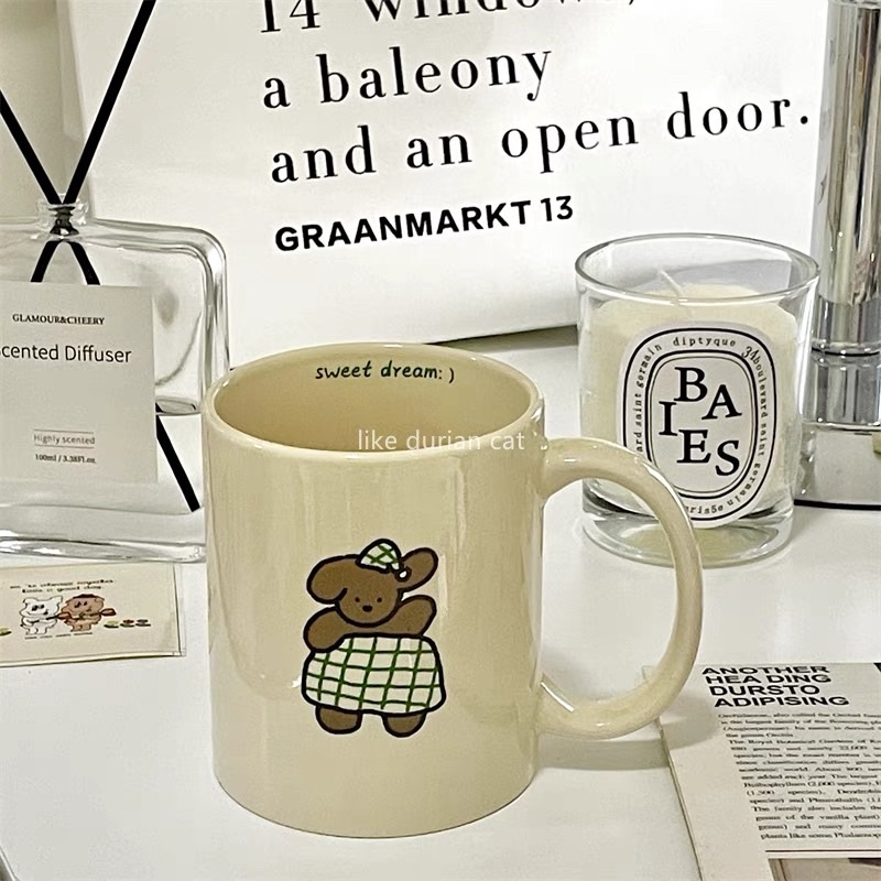 PREMIUM MUG POODLE / GELAS CANGKIR KERAMIK CUP / TEA MUG COFFEE MILK TEA CERAMIC MUG / CANGKIR TEH KOPI