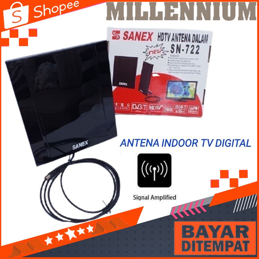 Antena Tv Digital Sanex 722 Antena Dalam Ruangan Bisa Tv Tabung/LED