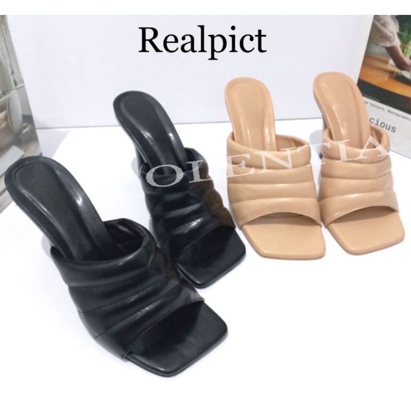 Sandal Wanita Sandal heels selop Heels 9cm SH 04