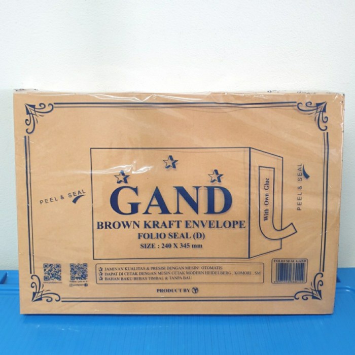 

Nikmati Amplop Coklat Seal F4 Folio Gand (100 Pcs) Bergaransi