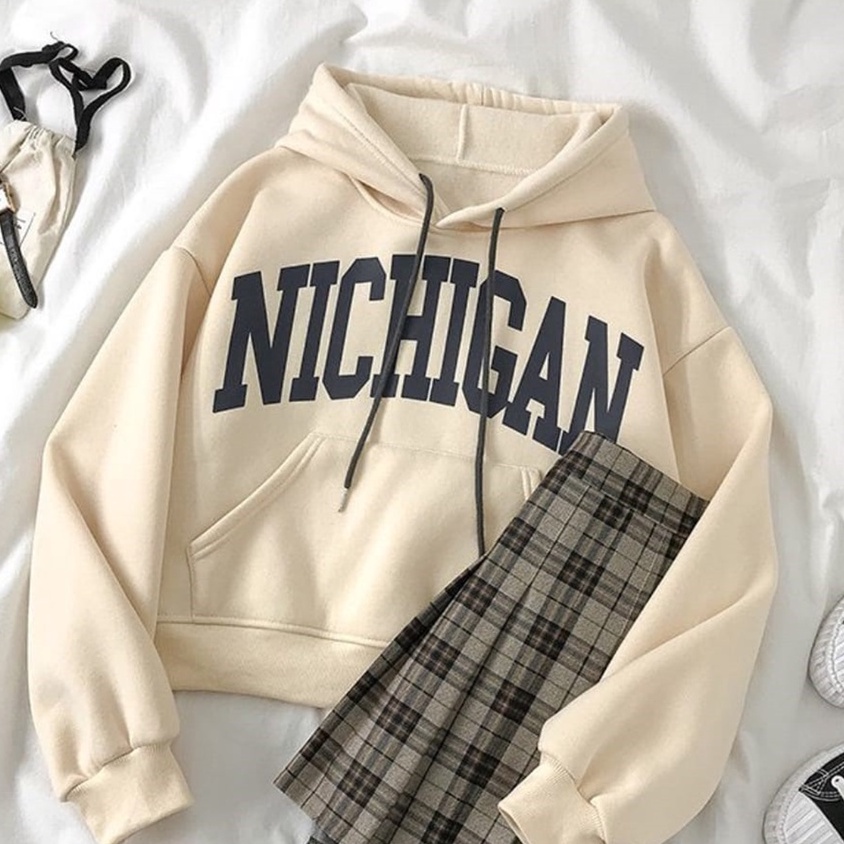 Sweater Nichigan | Cute Korean Style Sweatshirt | Pakaian Wanita