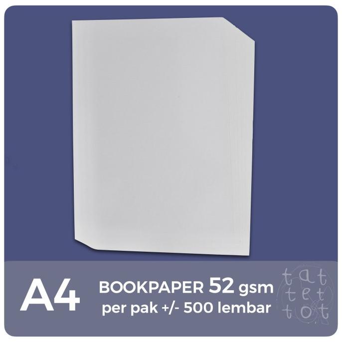 SALE kertas bookpaper | A4 | 52 gr | 1 rim | imperial | book paper | novel