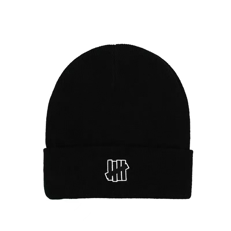 UNDEFEATED Topi beanie Bahan Wol Rajut Gaya Hip hop Kasual Untuk Pria Dan Wanita