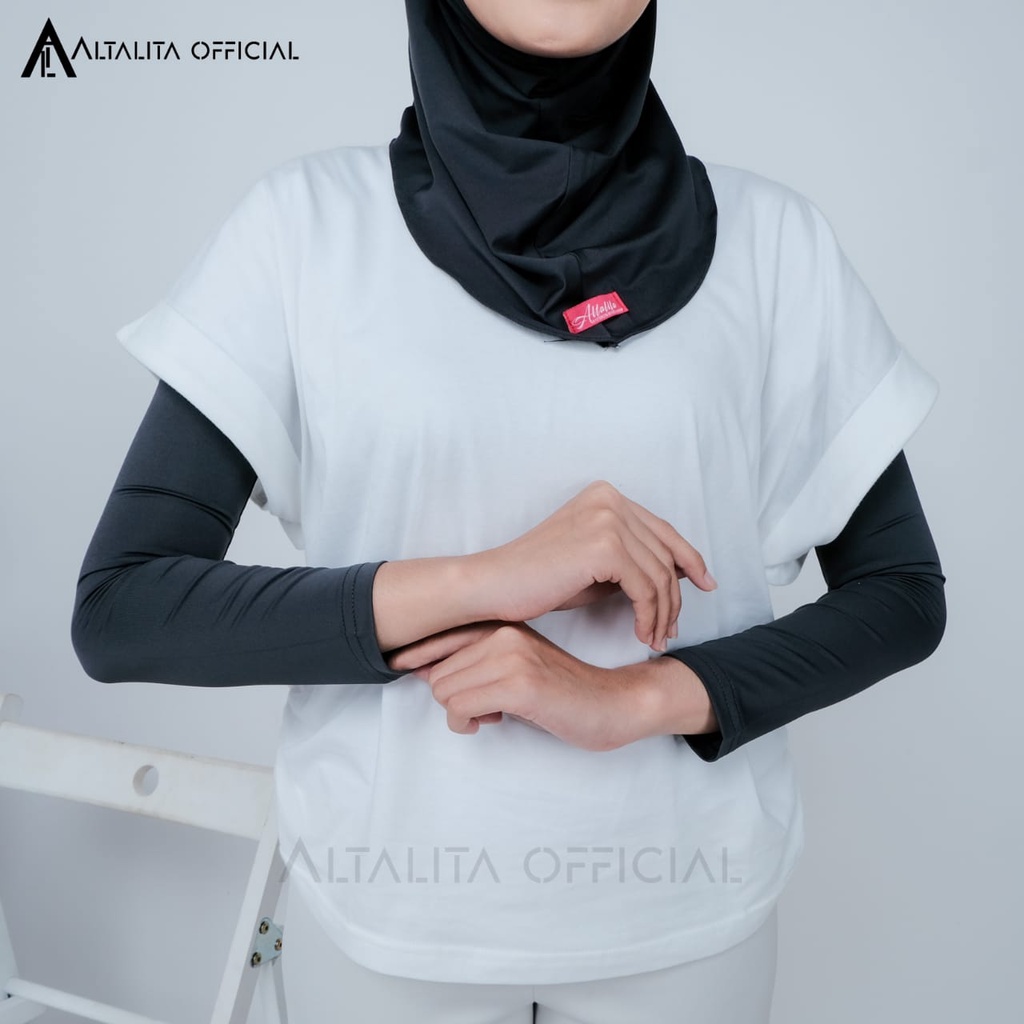 Altalita - Manset Lengan Panjang Jersey Polos Wanita | Handshok Tangan Muslimah Tanpa Lubang Jempol | Mangset Tangan Wanita Lengan Panjang Murah Bahan Jersey Premium