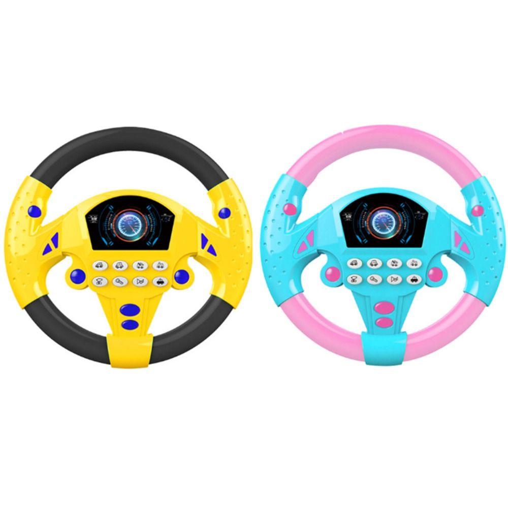 Lanfy Setir Copilot Untuk Hadiah Mainan Anak Mensimulasikan Mengemudi Mengemudi Vokal Mainan Pretend Play Toy Interactive Driving Wheel Car Steering Wheel