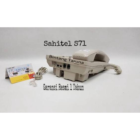 Telepon Rumah Sahitel S71 Telefon Kabel Sahitel S71 (Putih)