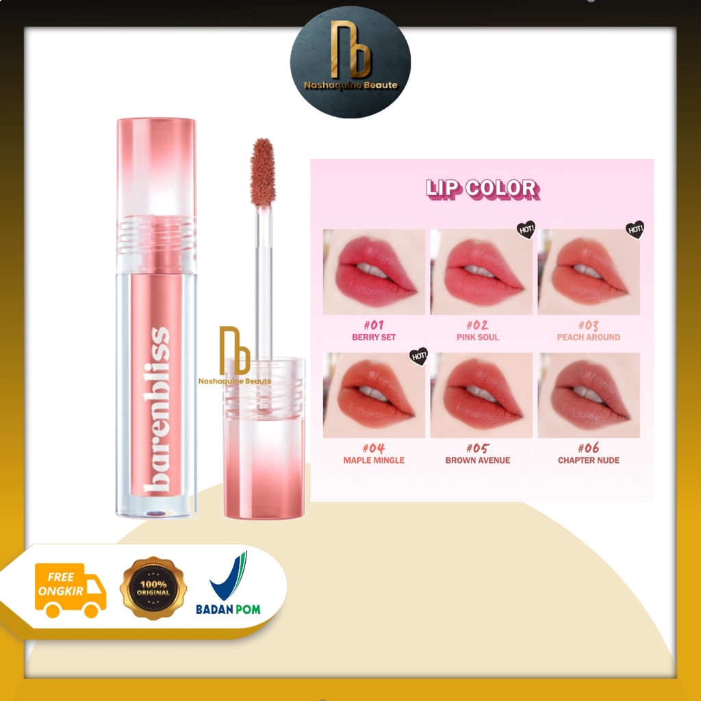 BNB Barenbliss Berry Makes Comfort Lip Matte Korea Liquid Lipstik | Lip Cream