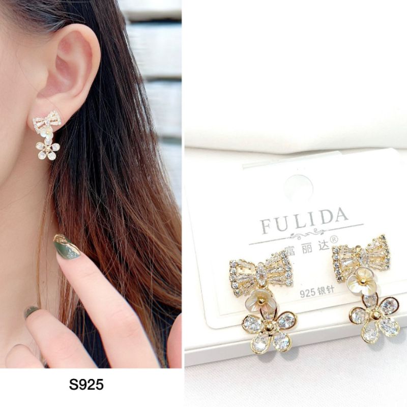 Anting Silver925 perak Premium Quality Anti karat anti alergi Starling silver platgold Ts2907