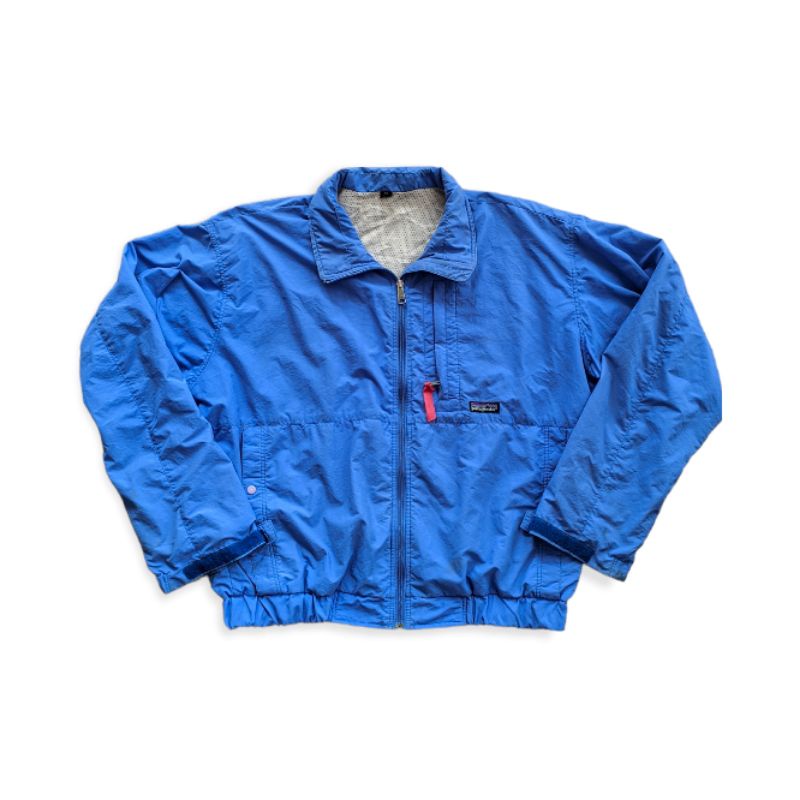 vintage windbreaker patagonia made in usa Nylon Zip Blue Jacket