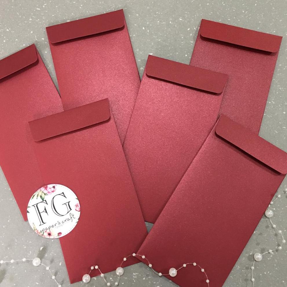 

[KODE LZB] Amplop Uang 6pcs Premium, Angpau Polos 9x17cm by fgpaper