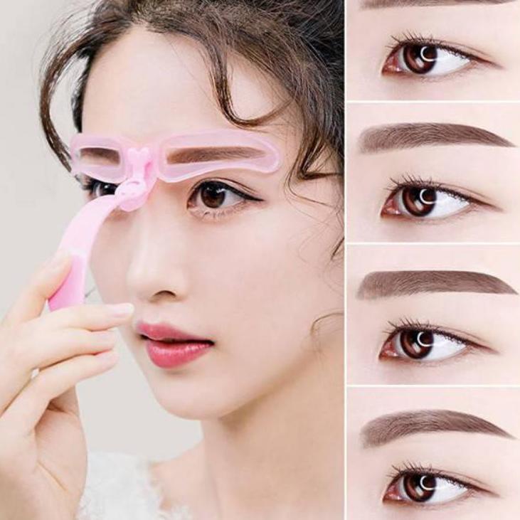Lariiss--Cetakan Alis Gagang 8 in 1 Termurah Eyebrow 8 Model