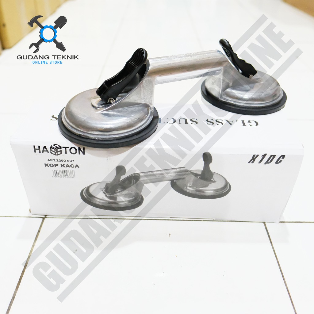 Kop Kaca Kaki 2 3 BESI HASSTON PROHEX / Alat Pengangkat Angkat Kaca Kaki Dua Tiga - Glass Suction Plates HASSTON