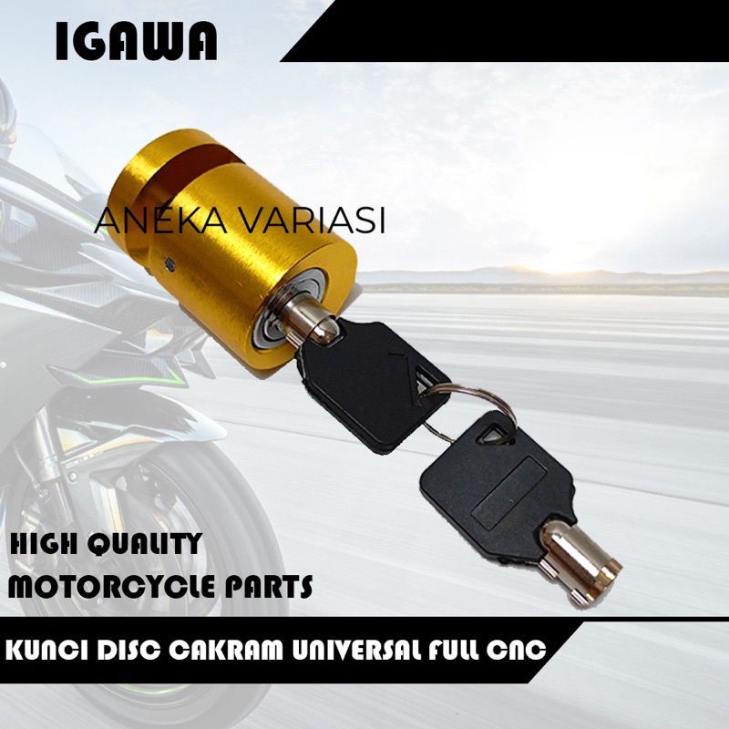 Kunci cakram pengaman motor anti maling gembok dis cakram motor buat semua motor universal