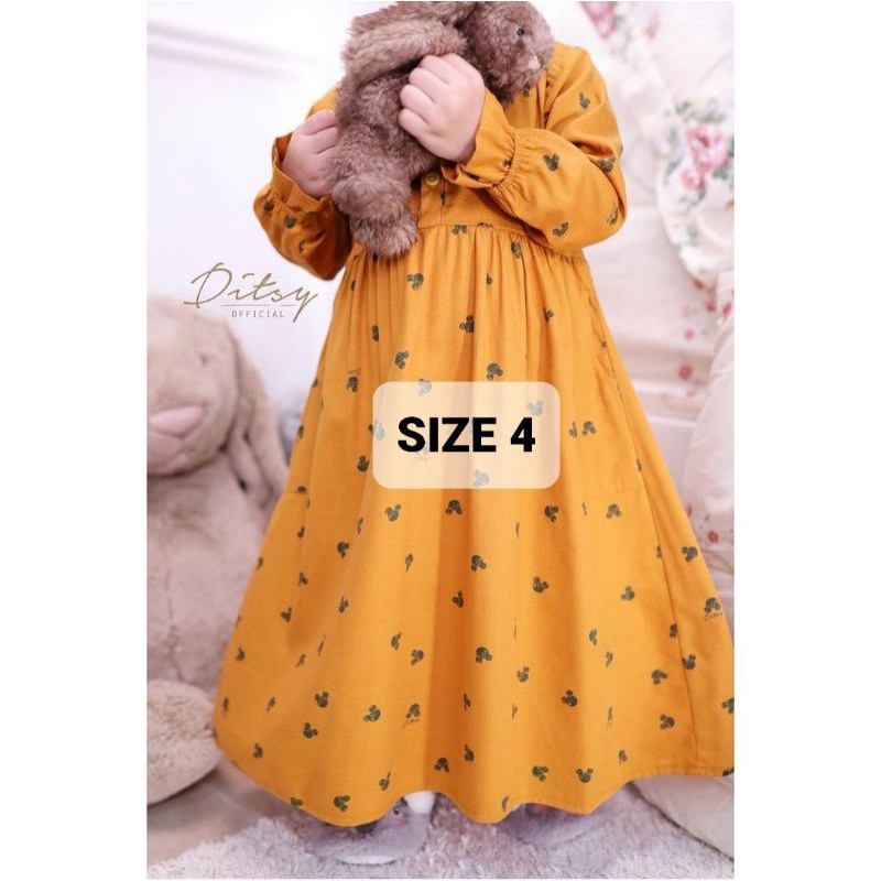 LITTLE MICKEY MUSTARD DITSY