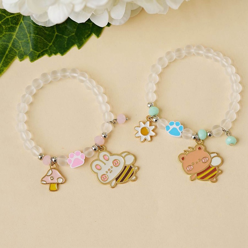 Fancyqube Fancycube Perhiasan Gelang Motif Kartun Kelinci Untuk Wanita