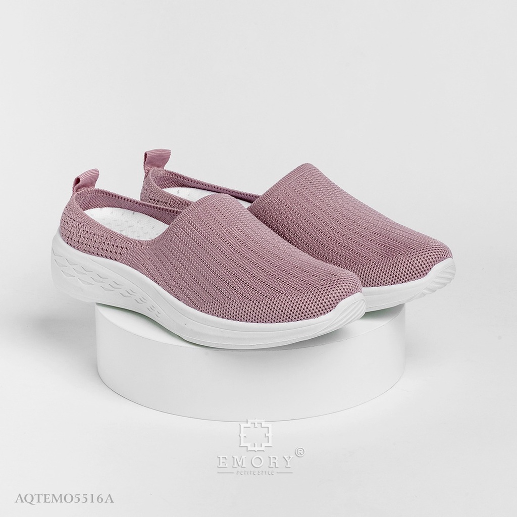 SV - EMORY Flyknit Slip On Sepatu Sneakers Wanita #AQTEMO5516A