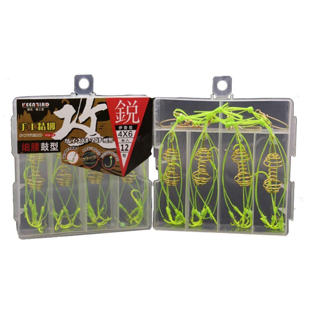 Lanfy Explosion Fishing Hook Anti Winding With Springs Alat Pancing Manik-Manik Bercahaya Kasar Fishing Tackle Lure Trap Hooks Umpan Trap Feeder Aksesoris Pancing Umpan