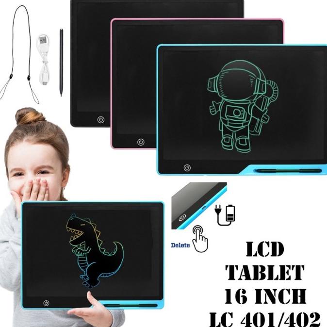 

LCD Drawing Writing Tablet 16" Papan Tulis Anak Board Writing Pad