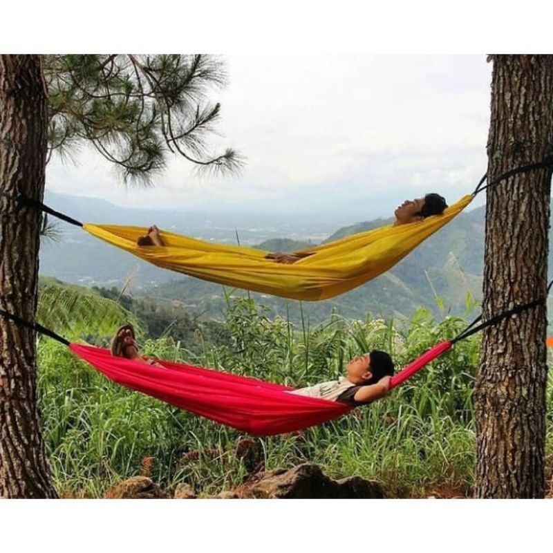 Hammock singgle 150kg include 2 tali webbing