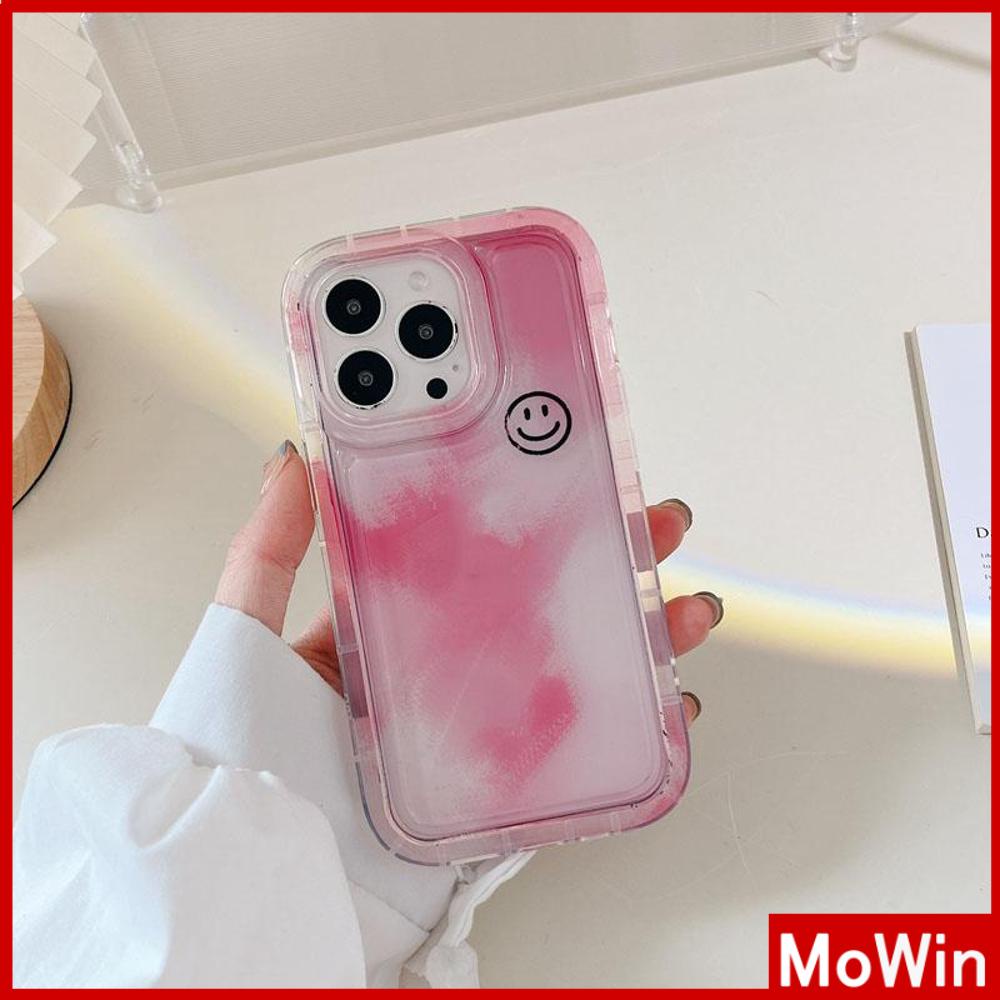 For iPhone 14 Pro Max iPhone Case Soft Case TPU Clear Case Airbag Shockproof Protection Camera Smiley Gradient Compatible For iPhone 13 Pro Max 12 Pro Max 11 Pro Max 7plus XR xs