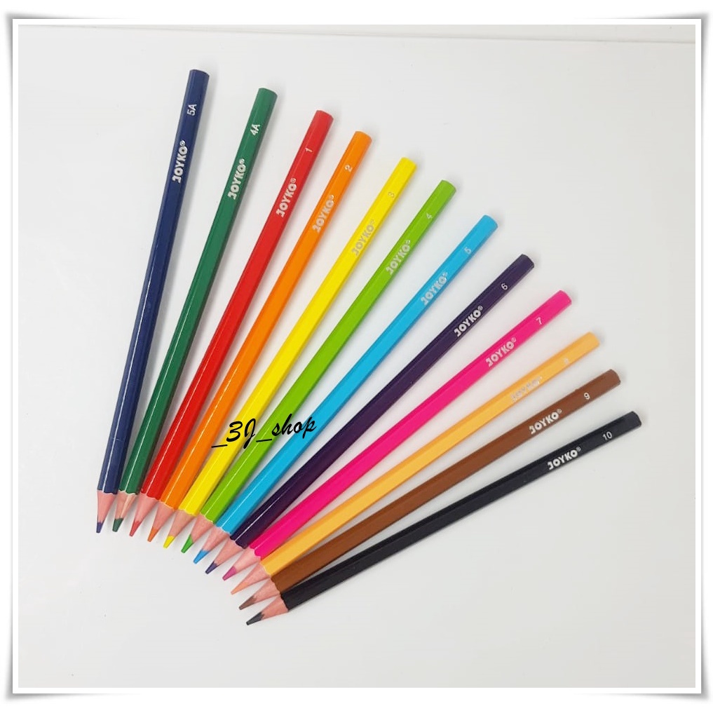 

0345-Pensil Pencil Warna Panjang Joyko CP100 / Pensil Gambar Merk Joyko CP100 / Color Pencil CP100 12 Sets / Pensil Warna Top Quality