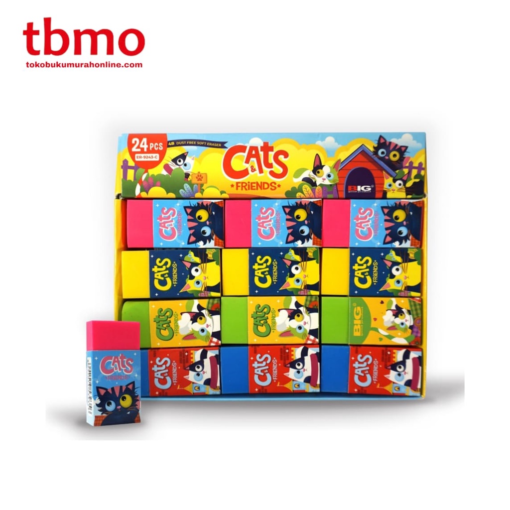 

TBMO PENGHAPUS B-24 9243-CAT FRIENDS COLOR BIG ISI 24 / ERASER