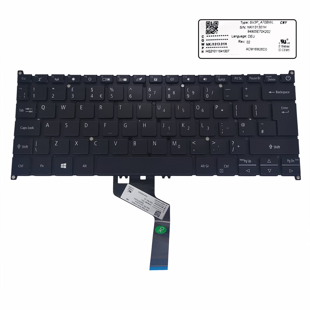 Keyboard Acer Aspire Swift 5 SF514-51 SF514-52 SF514-53 SF514-54